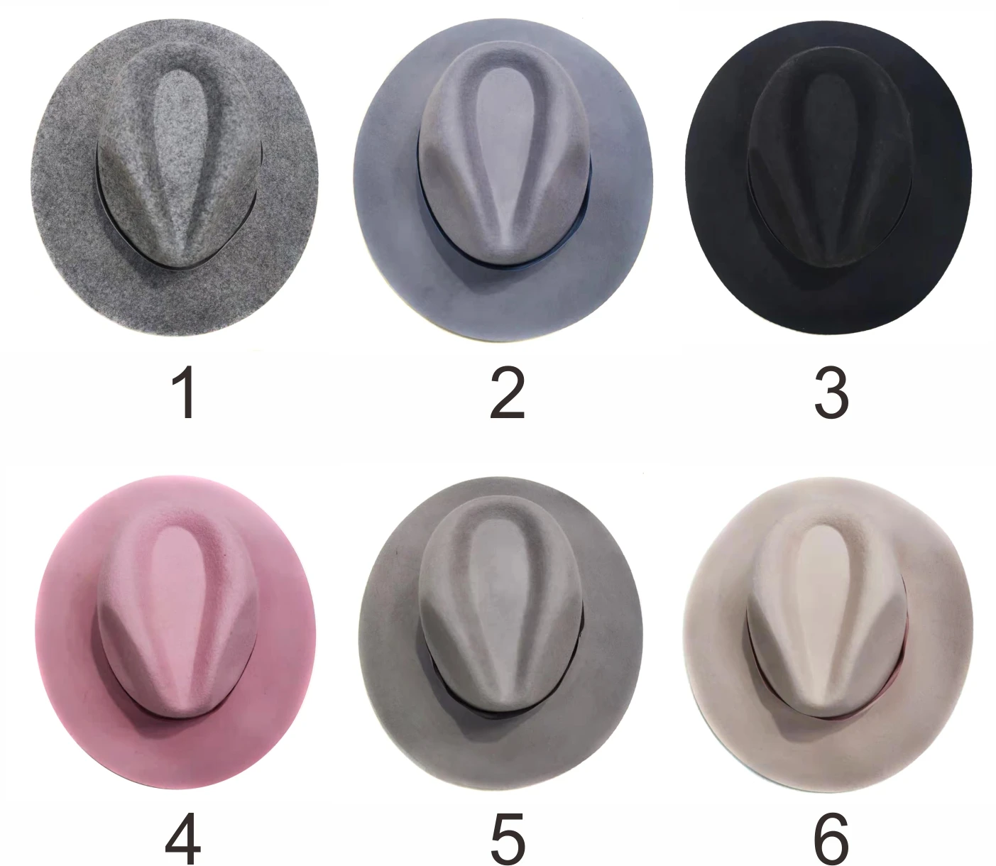 100% Australian Wool Fedora Hats Women Wide Brim Jazz High Quality Wool Felt Hats 2022 New Product