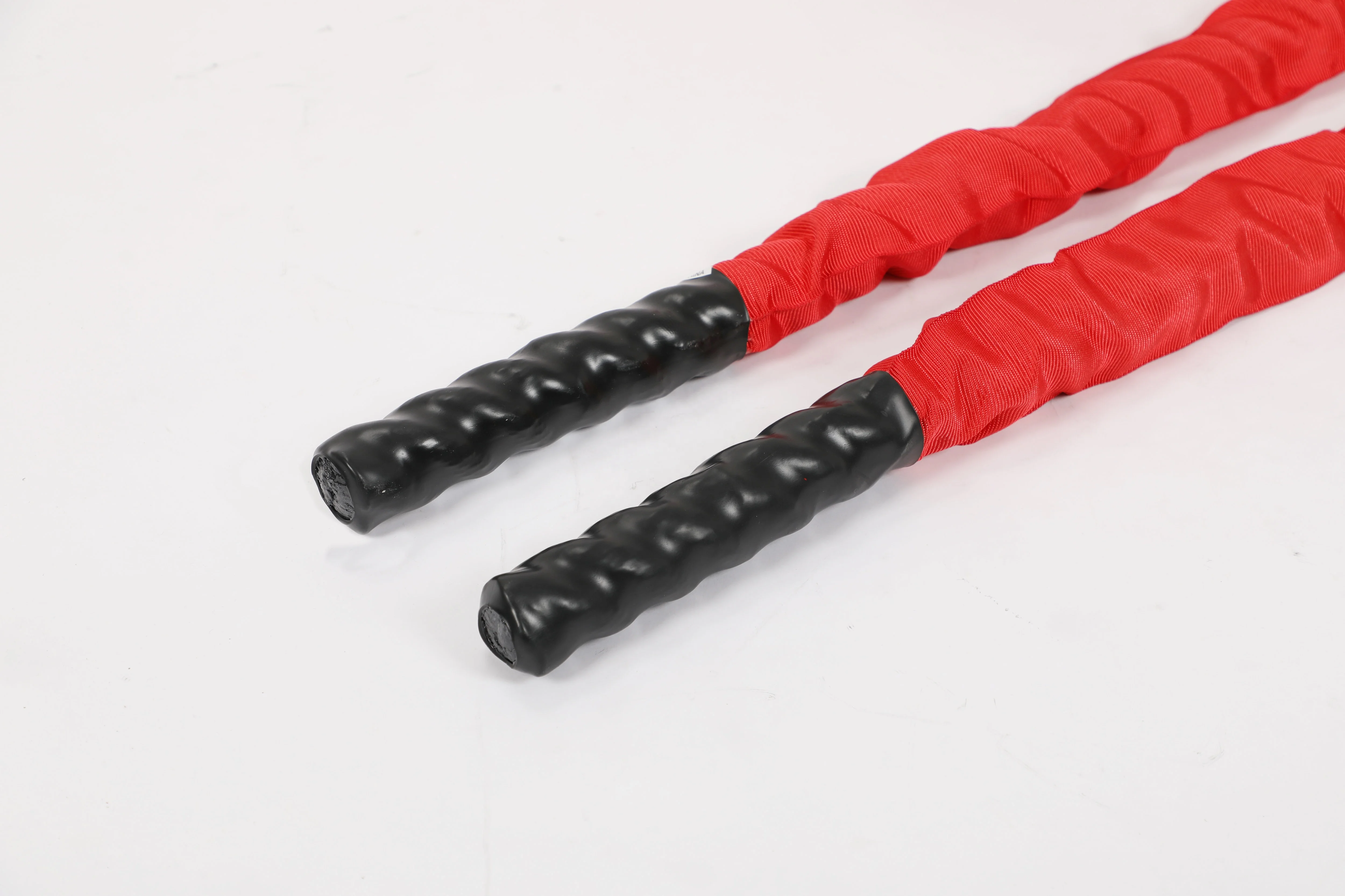 Polyester Red Gym Training Power Battle Rope 9m with clothing