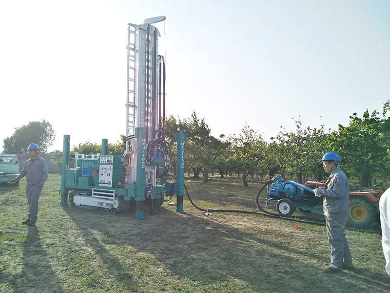 Буровая установка гусеничного типа для бурения скважин HFJ300C, для сельскохозяйственного орошения, 180 м/200 м/300 м/400 м/500 м