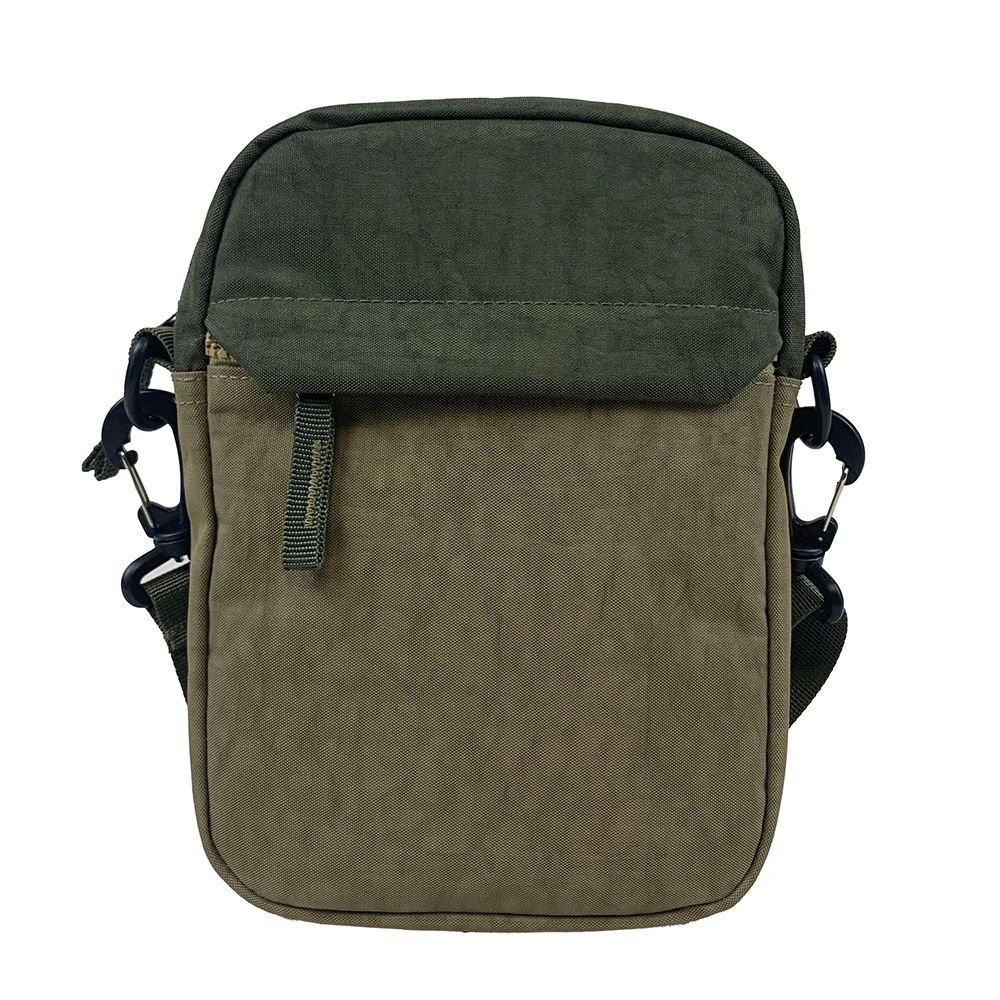 420D Washed Fabric Shoulder Bags for Fashion Lady Wholesale Custom Durable Crossbody Bag for Student Men  Girls