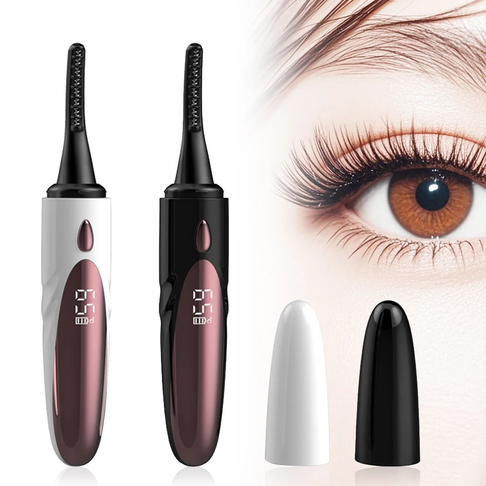 Portable Usb Rechargeable Lash Lift Long Lasting Naturally Electric Heated Eyelash Curler