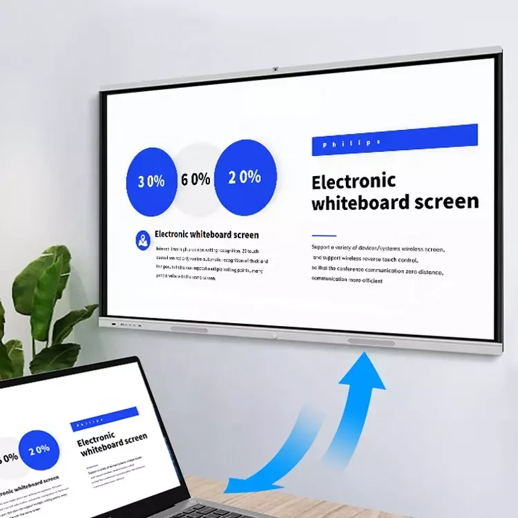 HDFocus OEM 65 75 86 100 inch Interactive Flat Panel Multi Touch Screen Digital Whiteboard Smart Board for Education