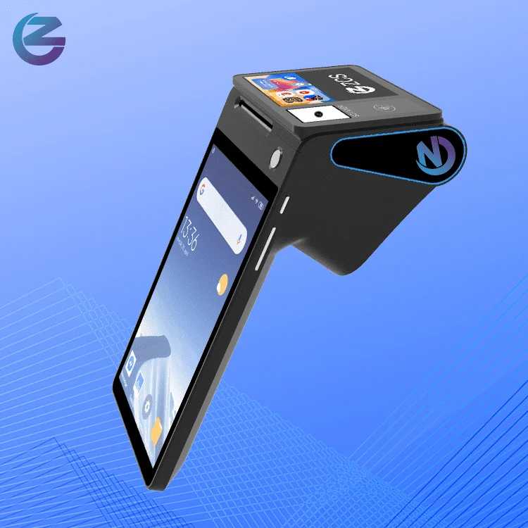 Розничная продажа POS-терминал Z108 с поддержкой NFC двойным дисплеем Android 14 0 и высококачественным устройством POS для ресторанов
