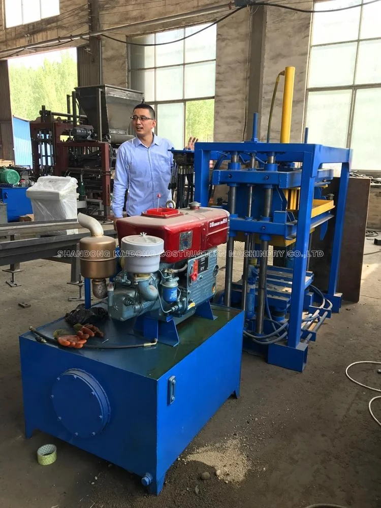 Low Cost Small Diesel Engine Concrete Hollow Block Making Machine Manual Brick Block Making Machine Price For Sale