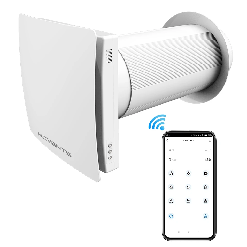  Настенный Wi-Fi контроллер KCvents керамическая бесканальная вентиляция