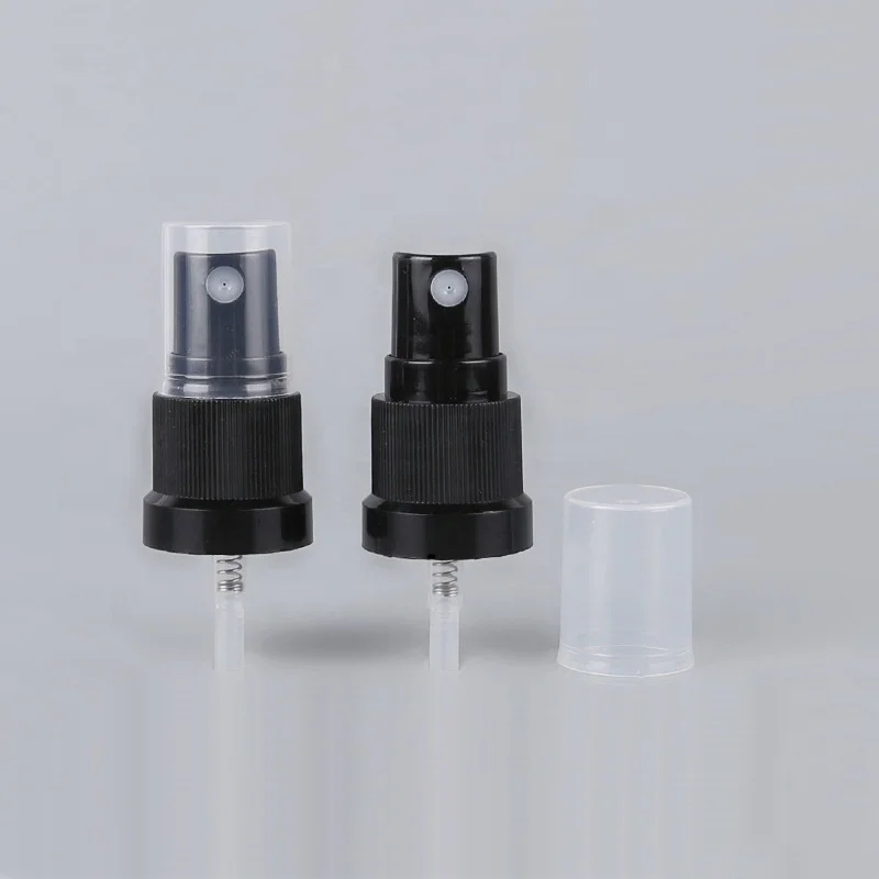 cosmetic bottle sprayer 15 ml 30 ml 50 ml 100 ml matte black glass bottle with 18/415 plastic pump