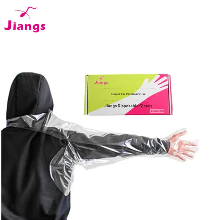 Jiangs OEM artificial insemination glove examination clinic veterinary sleeve glove