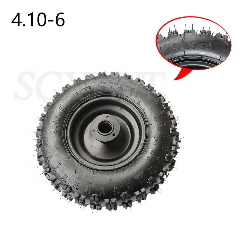 Размер 4,10-6 шины и диски для всех моделей Atv Go Kart Mini Quad 47cc 49cc Snowmobile 6-дюймовое колесо Premium Snow