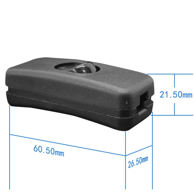 Light Switch Inline On/off Table Desk Lamp Cord Cable Toggle Rocker Switches Control For Led Lighting