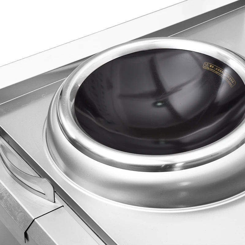 Energy Saving Big Gas Wok Range Stove Commercial Large Electric Induction Wok For Hotel Single Head  Induction cooker