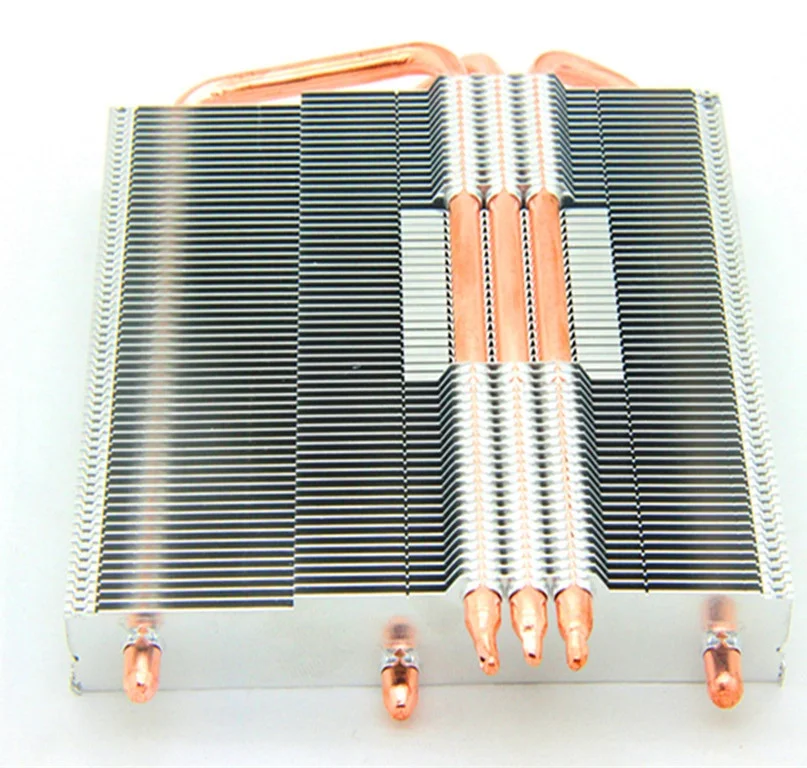 heat pipe pressed into bonded fin heat sink