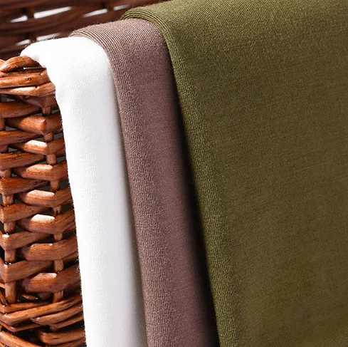 40s Bamboo fiber plain frame springy, snug Knit cloth Anti-odor and anti-bacteria  Fabric for underwear, underwear, t-shirts