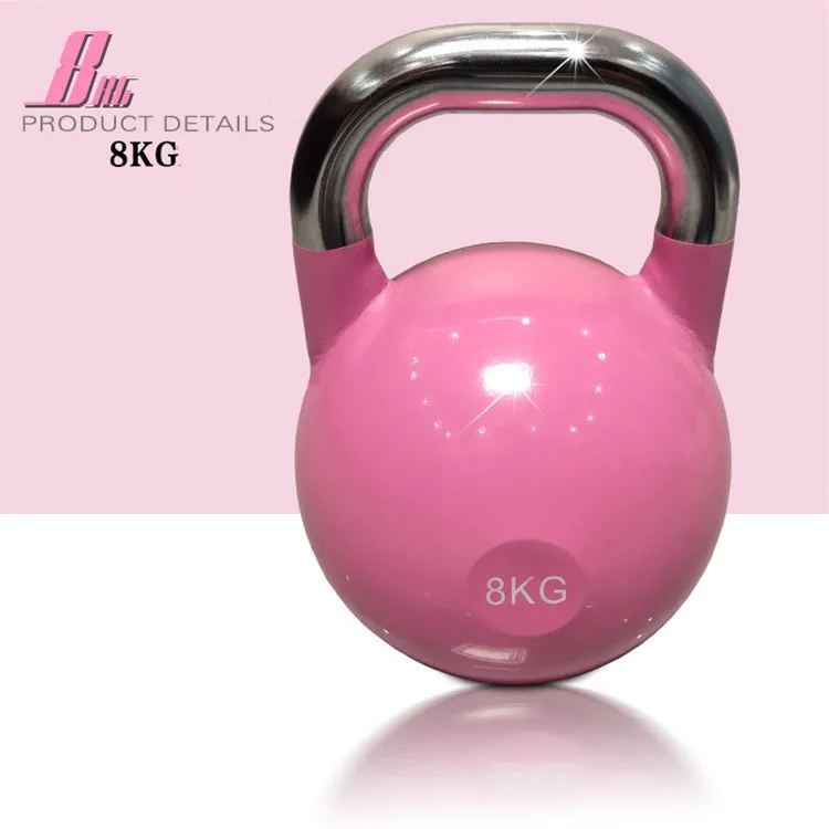 gym workout steel  Kettlebell Professional Grade Kettlebell for Fitness Weightlifting Core Training with stainless handle