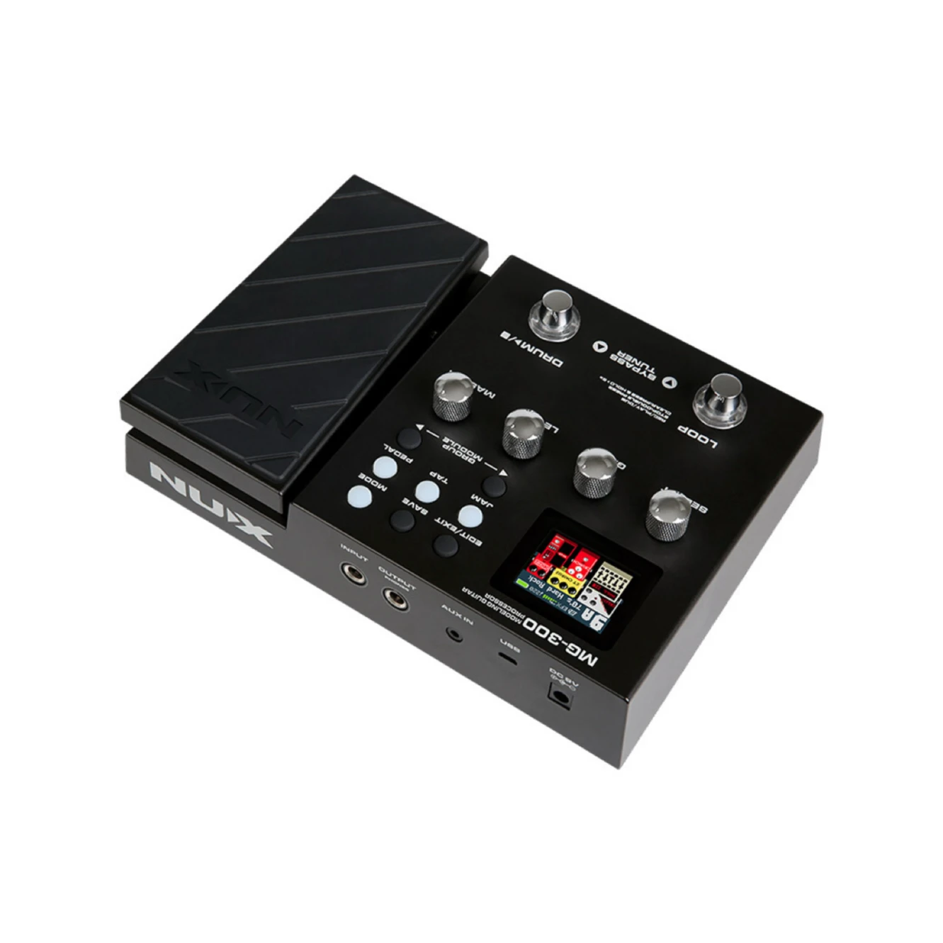 Nux MG-300/MG300/MG 300 modeling multi-effects pedals guitar processor electric guitar effects pedal multi effect for Metal Knob