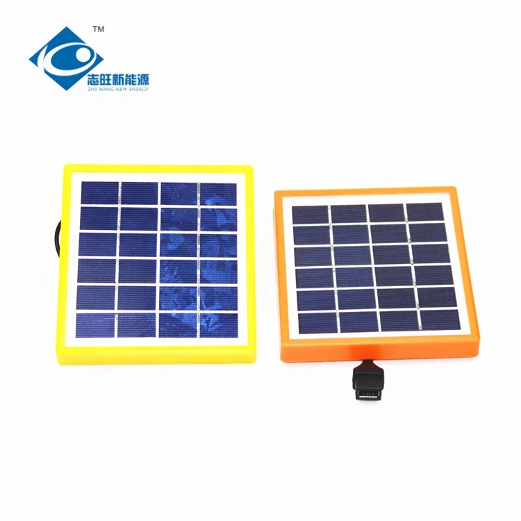 
ZW-2W-6V high efficiency mono solar panel 2W 6V Glass Laminated Solar Panel for solar phone charger 