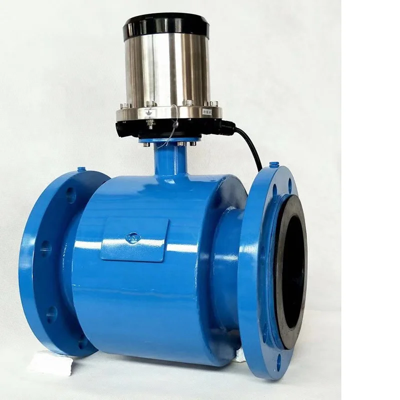 Kaifeng Remote Submersible 4-20ma Output Digital Water Electromagnetic Flow Meter China Industrial Magnetic Flowmeter