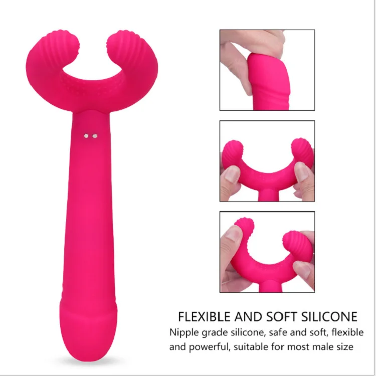 G-Spot Rabbit Waterproof Rechargeable 3 Motors Dildo Vibrator Adult Sex Toys - JIANYU Silicone Clitoris Vagina Penis Stimulator
