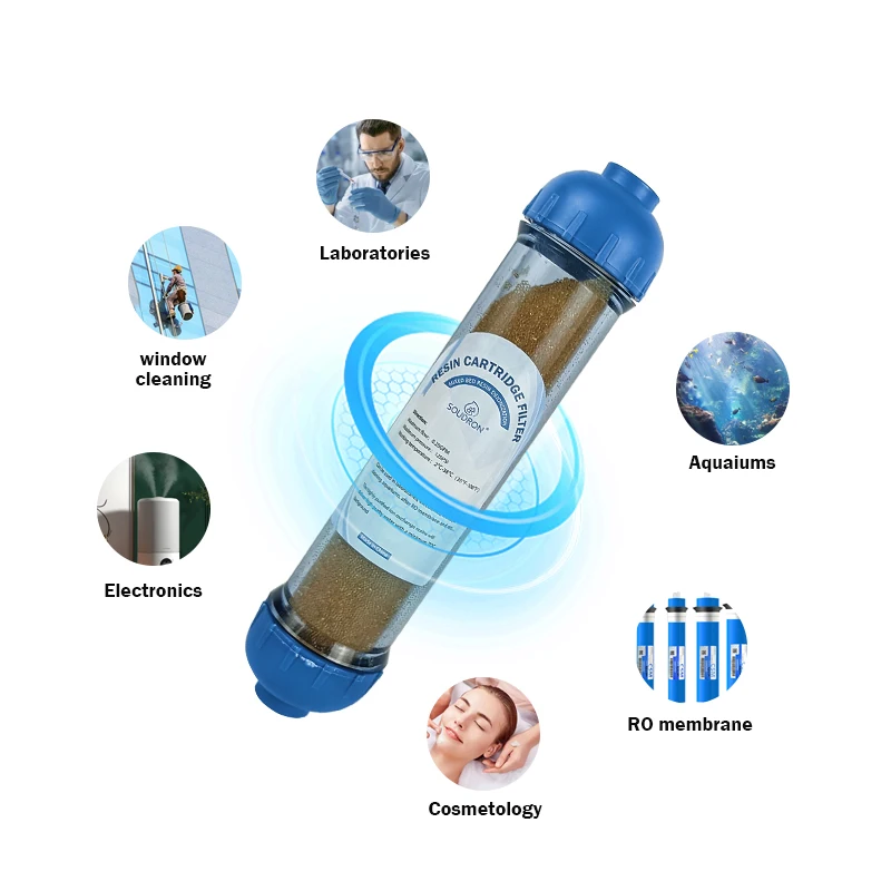 Deionized Water Filter Cartridge Ion Exchange Resin Filter Cartridge