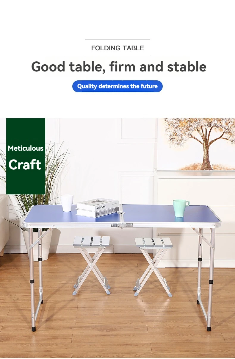 Ultralight Portable Folding Camping Aluminum Alloy Garden Picnic Table Furniture Folding Table Outdoor tableand chairs