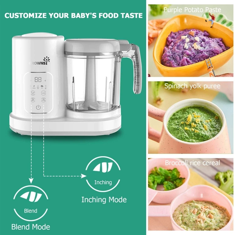 New design Digital 5 in 1 Multi function baby food proessor