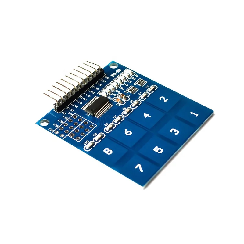 Taidacent Electronic ComponentsTTP226 8 Channel Digital Capacitive Touch Switch Module Capacitive Touch Sensor Switch