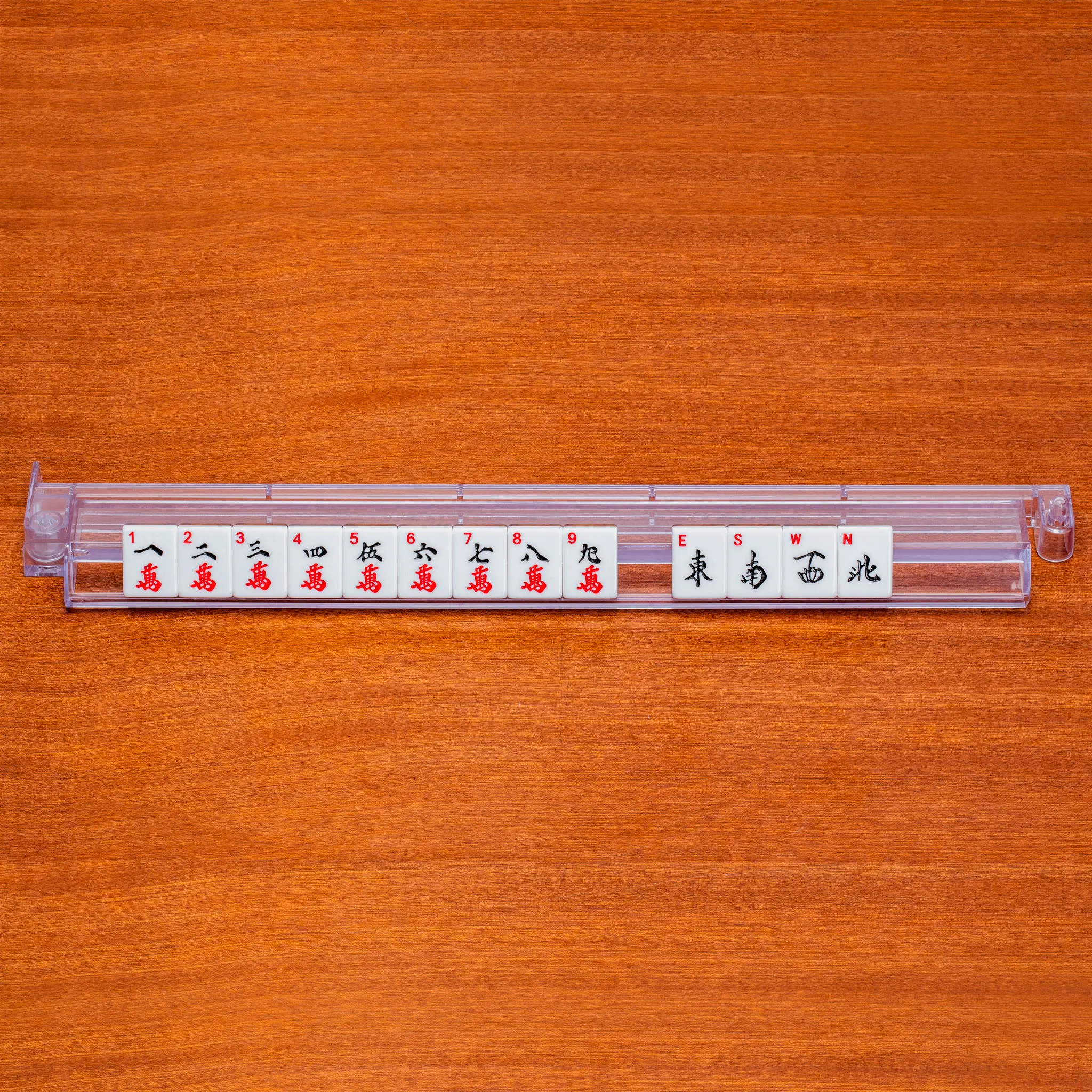 Clear Mahjong Racks Durable Acrylic Mah Jongg Tiles Holder Pusher With Custom Packaging