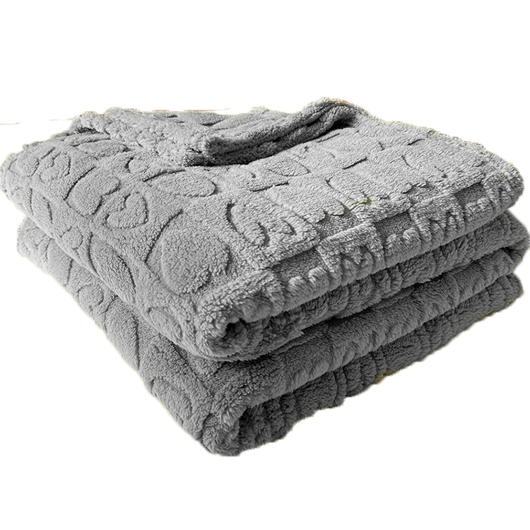 Customized Solid Colors Throw Soft Lightweight Plush Cozy Blanket Home Textiles King Size For Winter