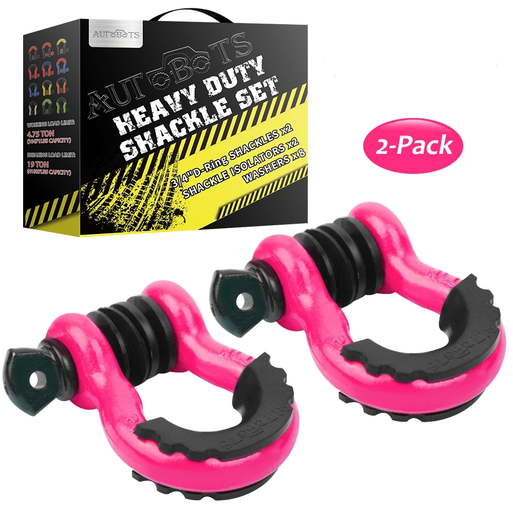 Carbon Steel Galvanized Surface Industrial D Shackles Plastic Protected Anchor Heavy Duty Stainless Steel Off-Road Bow Shackle