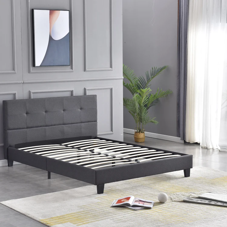 Popular modern comfortable hotel and family popular wooden bed frame