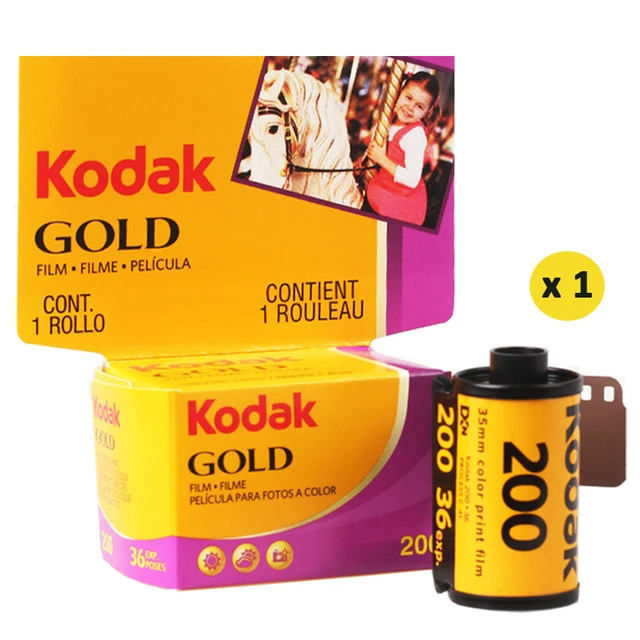 1Roll For KODAK GOLD 200 35mm Film 36 Exposure Per Roll Fit For M35 / M38 /Ultra F9 Camera Classic Film