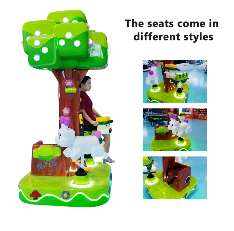 Amusement Hare Tortoise Carousel Arcade Kiddie Ride Swing Game Machine Rides Coin Operated Machine For Children