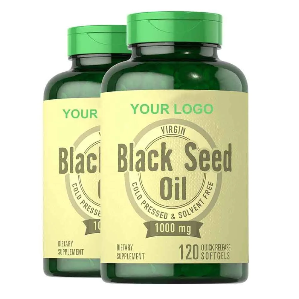2021 Private label Nigella Sativa Black Seed Oil Vitamin E Capsules Soft Gels for Immune Support