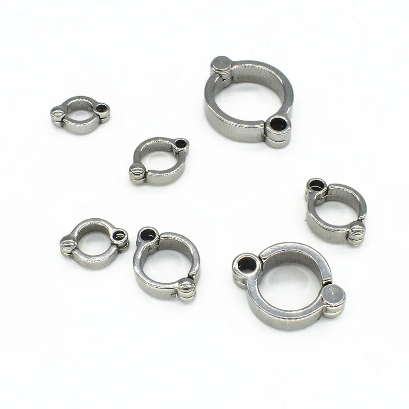 New Fashion Selling Best Pet Birds Flying Training Leash Rings Clips Pet Birds Stainless Steel Outdoor Leg Ring On Sale