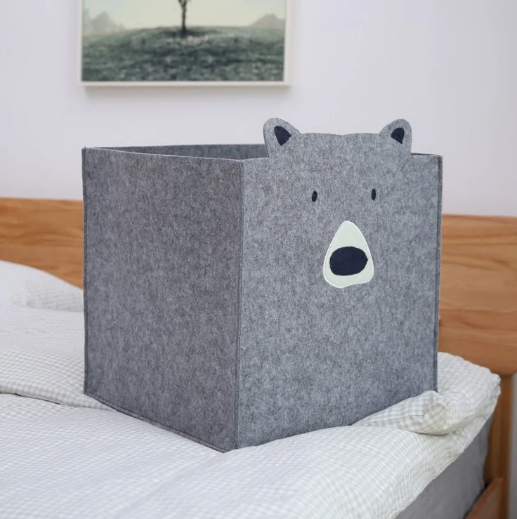 
Ecofriendly Storage Box Felt For Kids Toys 