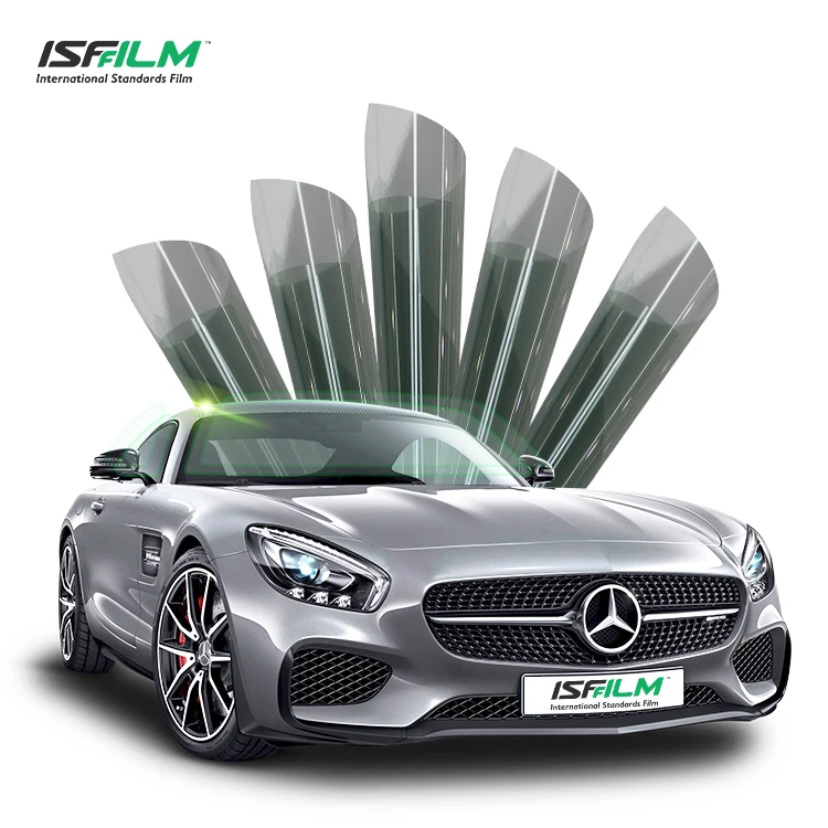 ISF 95% IRR Sun Heat Control Nano Ceramic Car Window Tint polarized UV blocking adhesive Protection Auto Tint Film for 15% 35% roll