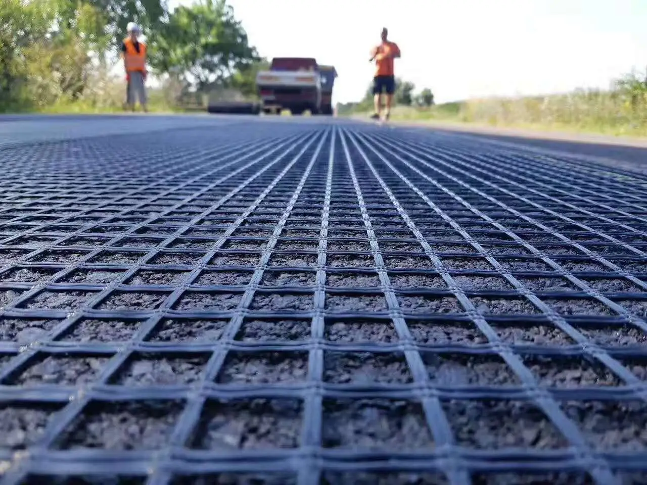 Pp Material Durable Civil Engineering Construc Pp Biaxial Uniaxial Road Geogrid