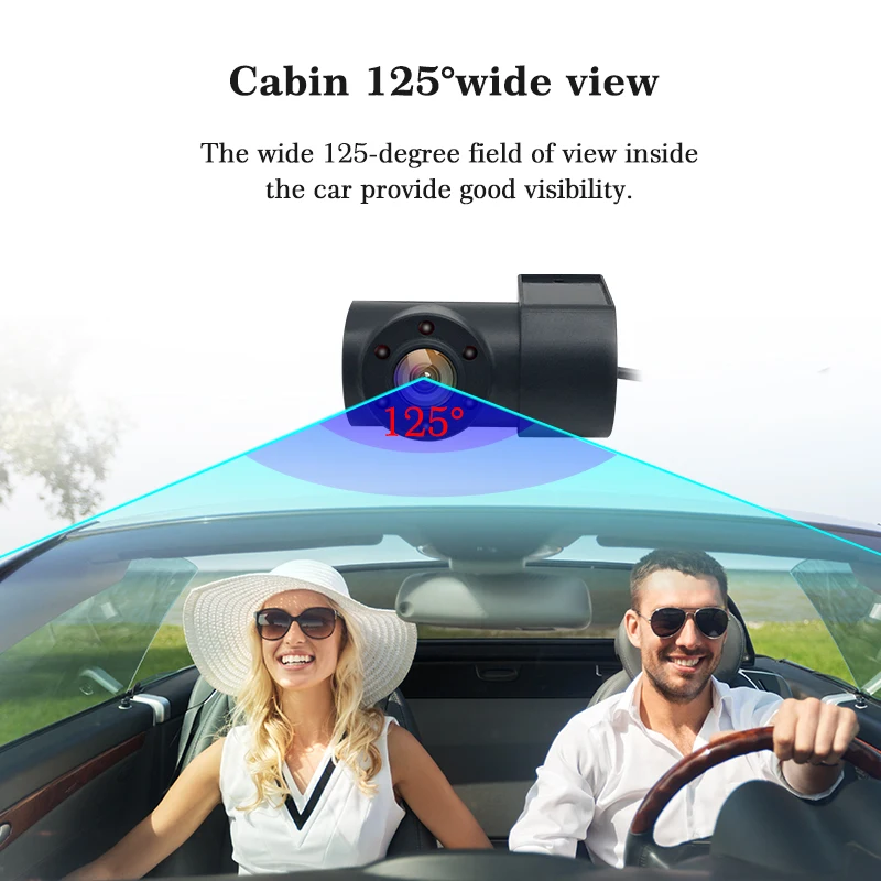 no light night vision IR infrared inside vehicle camera 360 degree AHD1080P/720P/480P 4pin AV connector 2.5mm