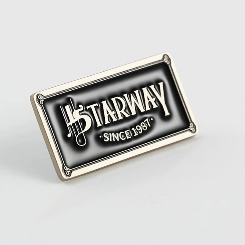 High Quality Custom Metal Labels Sustainable Brand Logo Engraved Plate Tag for Clothing and Shoes Use on Bags