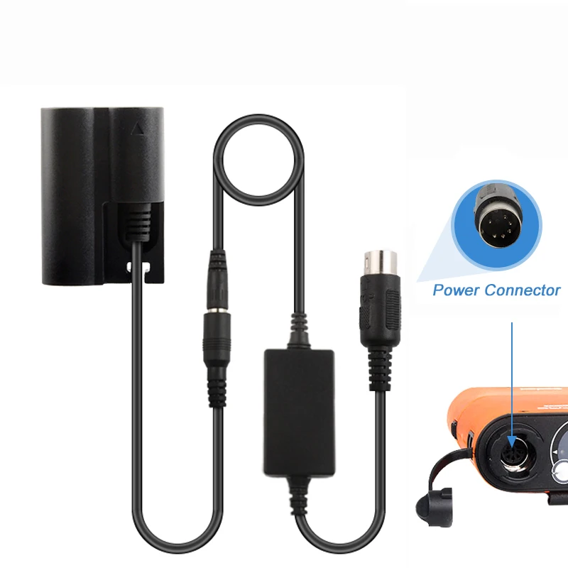 Male Flash Lamp Power Interface Cable + DR-E2 DR-400 DC Coupler BP-511 Dummy Battery for Canon EOS 5D 10D 20D 20Da 30D 40D 50D