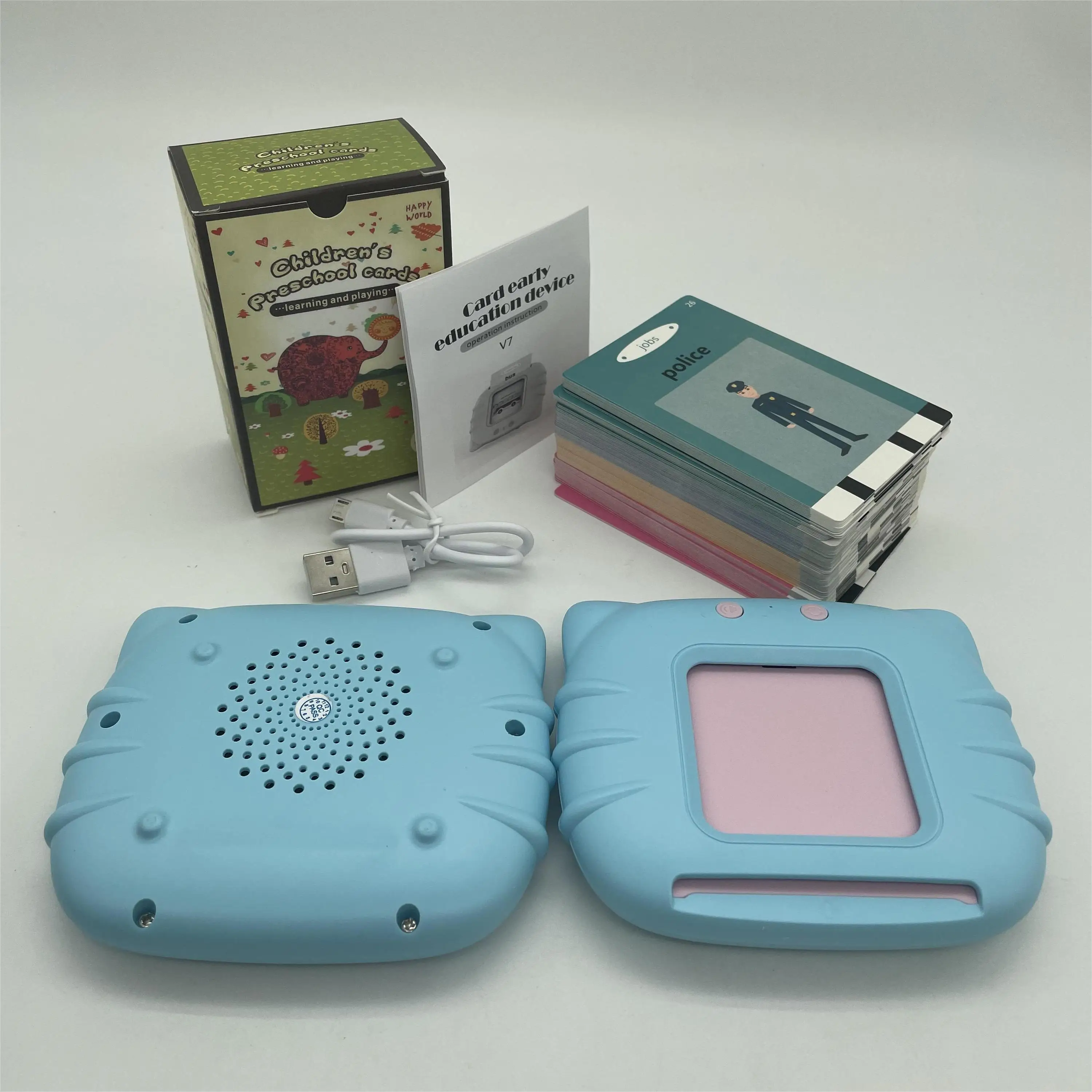 New Arrival Early Education Flashcards Electronic Machine Reading Talking Flash Cards For kids