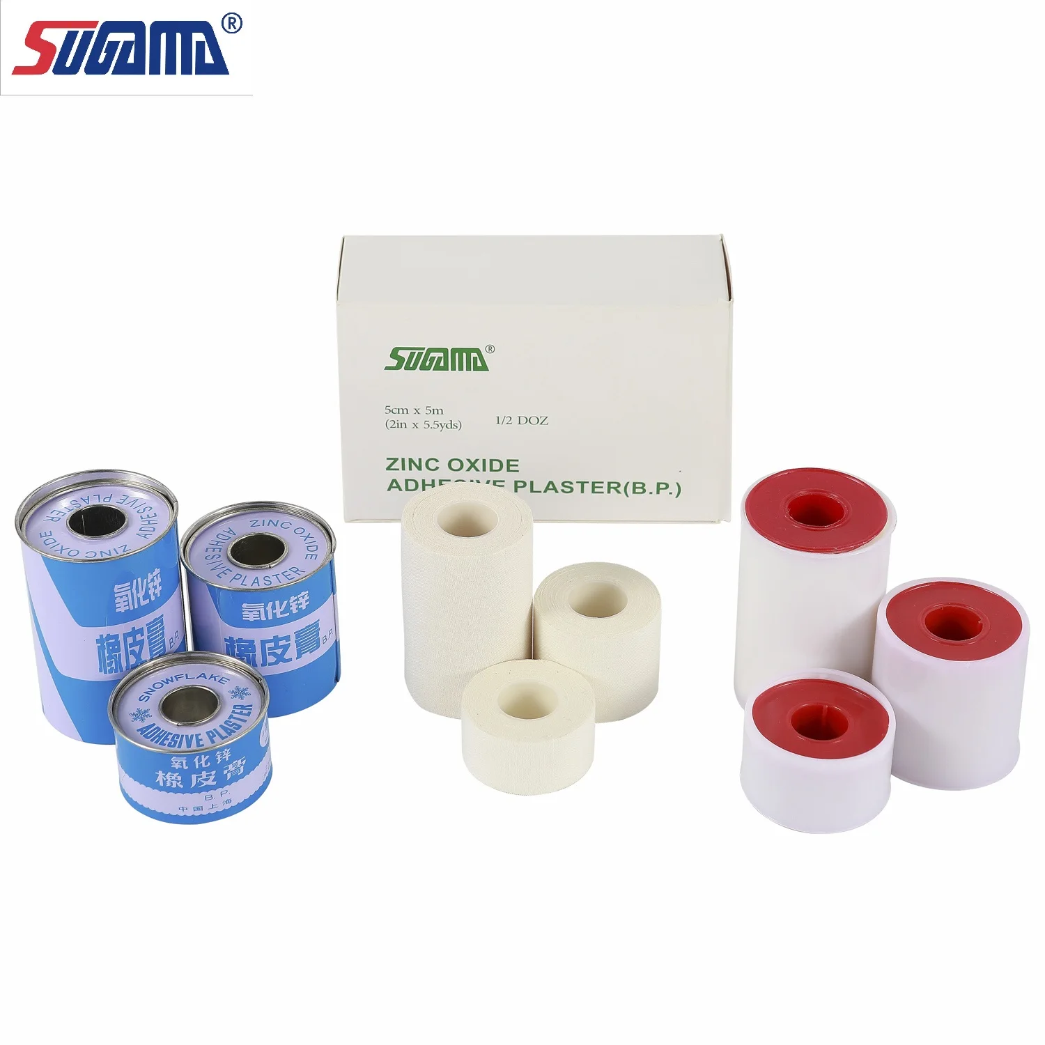 medical surgical hospital zinc oxide adhesive plaster tape 2.5cm