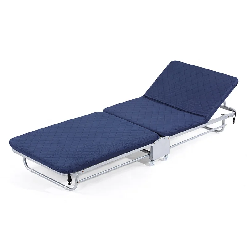 Сверхмягкая и удобная складная кровать, легкое хранение, вращающаяся кровать с двойными колесами