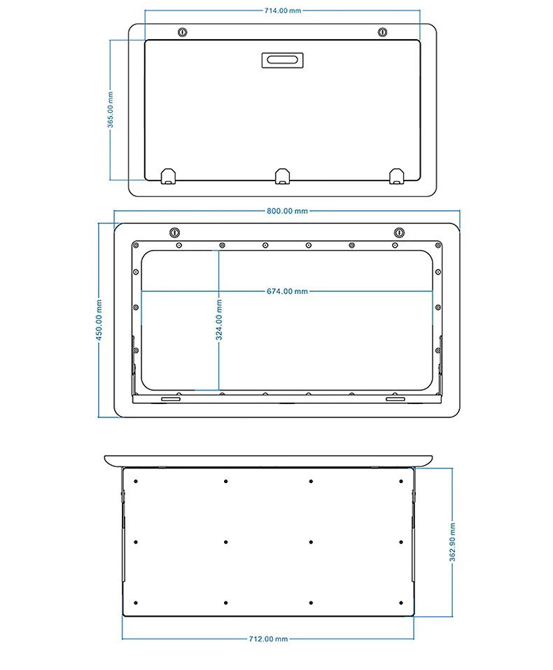 RV Outdoor Folding Dining Table Camper Caravan Motorhome External Dining Table Can Be Folded and Custom logo caravan accessories