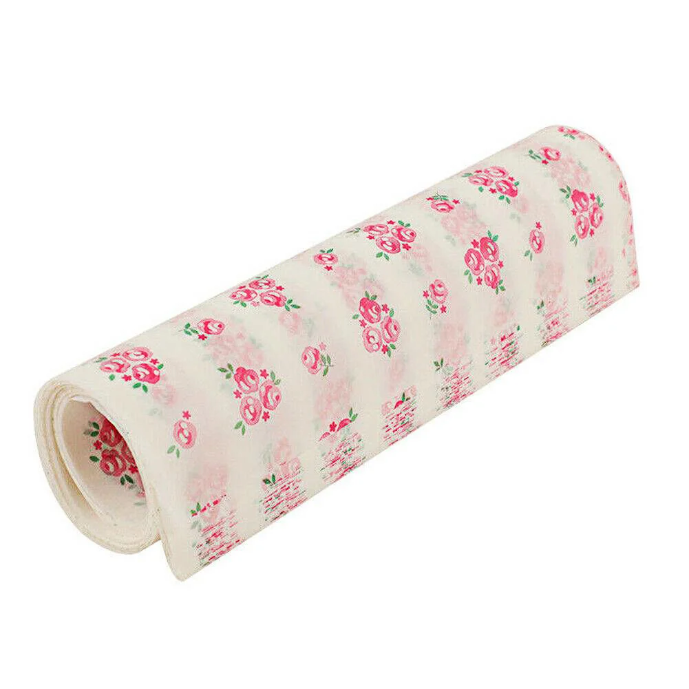 Custom Printed Greaseproof White Sandwich Food Wrapping Paper sheets