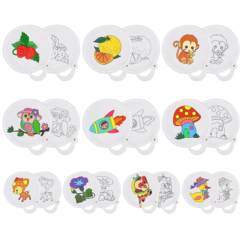 Складные бамбуковые изделия, изготовленные на заказ Пустые Детские художественные Материалы для творчества, группа веера, подарок, ручная роспись, бумажный веер, складной веер