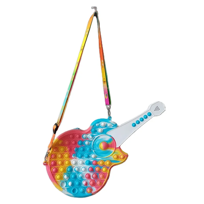 Factory Wholesale Silicone Bag Bubble Popper Toy Handbag Shoulder Bag Purse Case Fidget Pop Bag