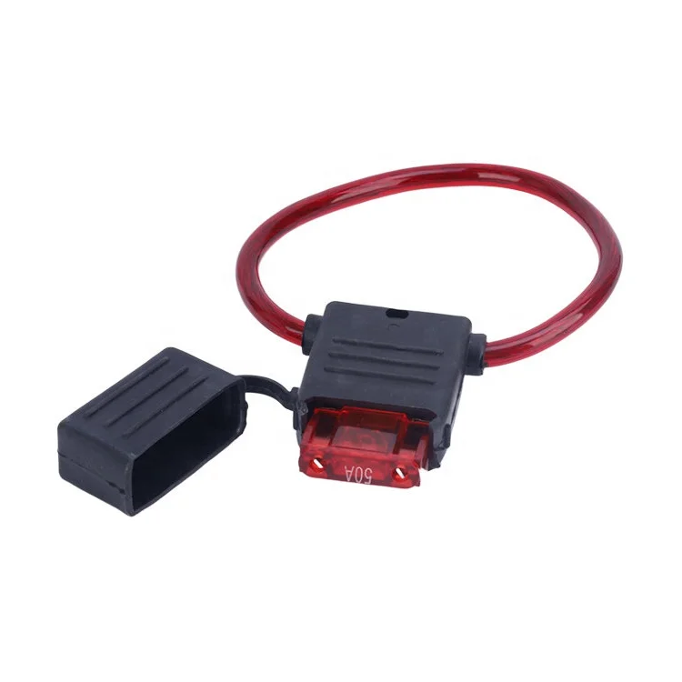 
Car styling Waterproof ATC Red Wire AWG Waterproof 250V Automotive Maxi In line Auto Fuse Holder  (62241501791)