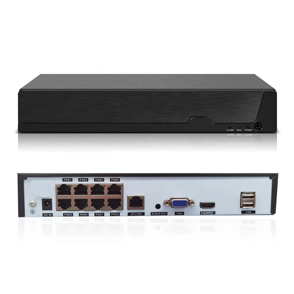 8MP 4K H.265 POE NVR XMEYE Network Video Recorder with 8 Channels NVR 8CH POE xmeye ip camera