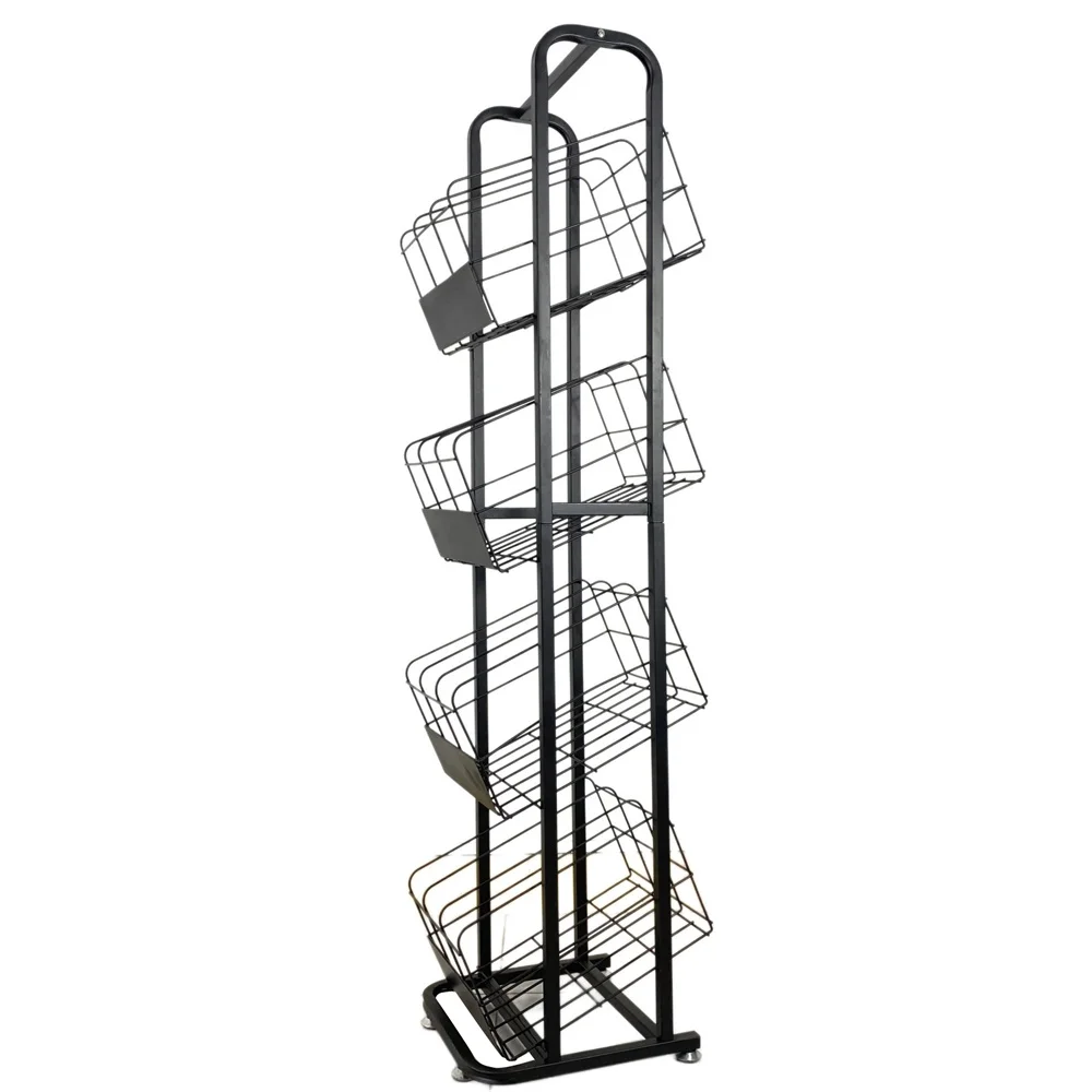 Wire Adjustable Shelf Racks Display Portable Supermarket Display Rack Potato Chips Snack Metal Retail Store Display Racks