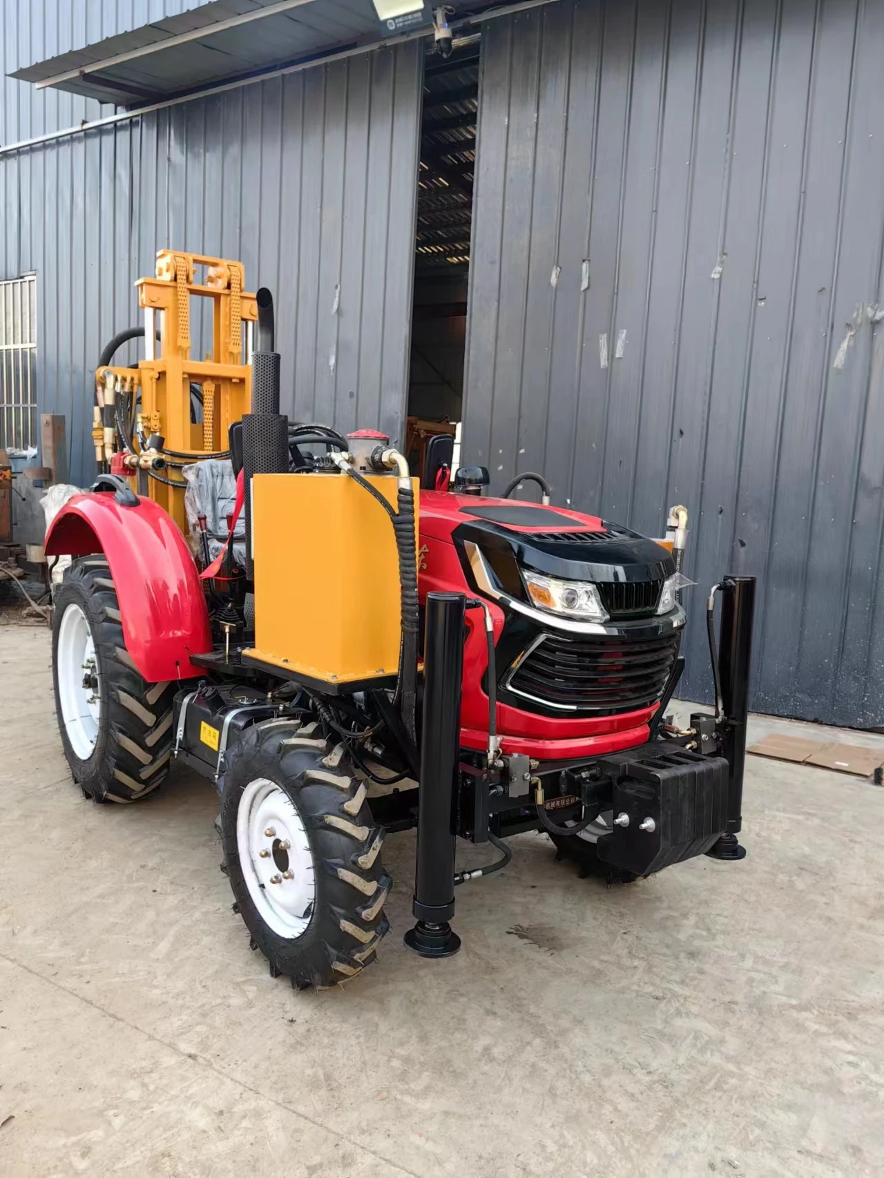 High quality tractor water and gas dual purpose hydraulic drilling rig 220 meters China dealer
